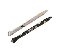 Lot de 2 stylos amusants à pointe fine de 0,5 mm à séchage rapide pour journal, gribouillage, crayons de mode aléatoire