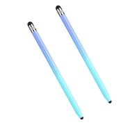 Lot de 2 stylos capacitifs ergonomiques pour écran tactile à double extrémité haute sensibilité