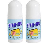Lot de 2 stylos détachants d'urgence - Détachant portable pour vêtements et tissus - Bâton de retrait instantané des taches à emporter - 50 ml - Design rouleau de perles (2 pièces)