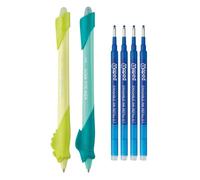 Lot de 2 Stylos Effaçable Kidy Learn Caméléon et Requin - Maped - 4 Recharges, Gomme intégrée, Rechargeables, Ergonomiques