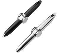 Lot De 2 Stylos Gyroscopiques Pour Le Bout Des Doigts - Stylo À Plume - Stylo Lumineux - Stylo Magnétique - Gyro Spinner - Stylo Gyro Multifonction.[G1306]