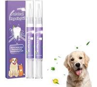 Lot de 2 substances végétales naturelles - Kit de réparation des dents d'animaux domestiques, détartrant pour dents de chat et de chien, nettoyeur de stylo dentaire, brosse à dents de beauté pour