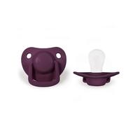 Lot de 2 sucettes anatomique en silicone 0-6m - Plum