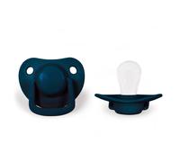Lot de 2 sucettes anatomique en silicone bleu foncé TU