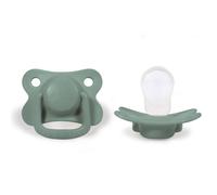 Lot De 2 Sucettes Anatomique En Silicone Vert Eucalyptus 6/18M(67/81)