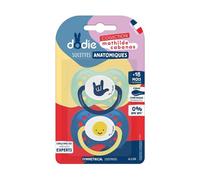 Lot De 2 Sucettes Anatomiques En Silicone 18m+ Mathilde Cabanas Bleu - Multicolore Multicolore