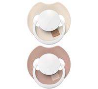 Difrax Prime Dynamic Prime Glow Sucette 0-6 Mois+ Ivory/Blush 2 Pièces