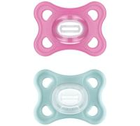 Lot de 2 sucettes Comfort rose en silicone (2-6 mois)