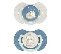 Lot de 2 sucettes dynamique lovi nuit & jour bleu 6/18M(67/81)