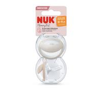 Lot De 2 Sucettes En Silicone Mommy Feel 0-6m Gris/Beige - Beige Beige