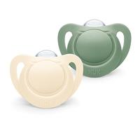 Lot de 2 Sucettes NUK For Nature Silicone 6-18m Vert - Nuk
