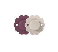 Suavinex, Lot de 2 Sucettes Bébé 6/18 Mois, Sucette Ronde avec Tétine Symétrique SX Pro en Silicone, Réversible, Plate, Flexible, Respecte le Développement Buccodentaire, Wonder Magenta/Mauve