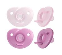 Lot De 2 Sucettes Rose 0/3 Mois Soothie Coeur - Philips Avent