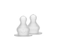 Lot de 2 sucettes supplementaires - biberon embout rond en silicone fast flow