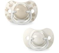 Lot de 2 sucettes symétriques - SUAVINEX - Birdies - SX Pro - 6 à 18 mois - Beige