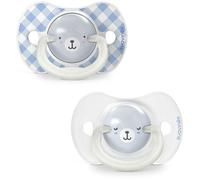 Lot de 2 sucettes symétriques - SUAVINEX - Night&Day Wild&Free - SX Pro - 0 à 6 mois - Bleu