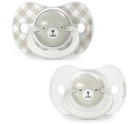 Lot de 2 sucettes symétriques - SUAVINEX - Night&Day Wild&Free - SX Pro - 0 à 6 mois - Gris