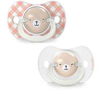 Suavinex – Sucettes Night&Day Wild&Free SX Pro – Lot de 2 symétriques 6 à 18 mois – Rose
