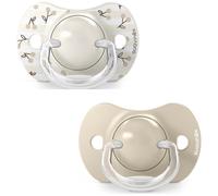 Lot de 2 sucettes symétriques SXPro Birdies Beige (0-6 mois)