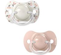 Lot de 2 sucettes symétriques SXPro Birdies Rose (0-6 mois)