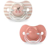 Lot de 2 sucettes symétriques - SUAVINEX - Birdies - SX Pro - 18 mois et plus - Rose