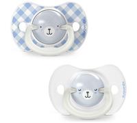 Lot de 2 sucettes symétriques SXPro Wild&Free Night and Day Bleu (6-18 mois)