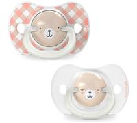 Lot de 2 sucettes symétriques SXPro Wild&Free Night and Day Rose (0-6 mois)