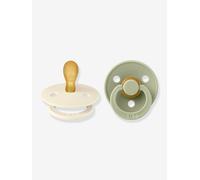 Bibs - Lot de 2 sucettes Colour Latex Taille 1 Symétrique - Ivory / Sage