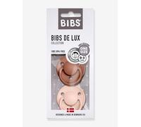 Lot de 2 sucettes-tétines De Lux en silicone BIBS terracotta + rose poudré TU