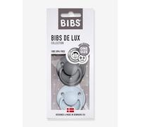 Bibs - Lot de 2 sucettes Bibs De Lux Silicone - Iron / Baby Blue