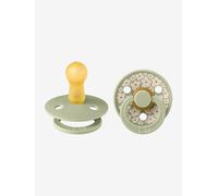 Lot de 2 sucettes-tétines Studio fleur, taille 2 de 6 à 18 mois vert sauge TU