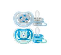 Lot De 2 Sucettes Ultra Aérées Tendance 6/18 Mois I Love Papa / Bateau - Philips Avent