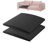 Lot de 2 Support De Coussin De Canapé Pour Assise Affaissée, Supports De Coussin De Canapé Incurvé En Mousse Haute Densité 70x70cm, Planche De Support Noir Pour Canapé à Placer Sous Les Coussins