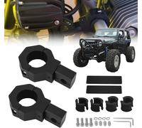Lot De 2 Support De Montage De Lumière Travail, Compatibles Avec Les Pare-Chocs De 19 Mm À 32 Mm, Fixation Pour Arceau De Sécurité Réglable À 360°, Pour Vtt, Utv Et Tout-Terrain