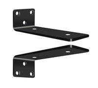 Lot de 2 support étagère murale invisible supports pour étagères flottantes Equerre Etagere Murale Charge Lourde pour Bibliotèque Salon Chambre
