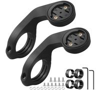 Lot de 2 Support Vélo Guidon Compatible avec Garmin Edge 530 540 520 510 500 200 130 25 20 840 830 820 810 800 1000 1030 1040 Plus Explore 2 Support Velo Potence Avant VTT pour Compteur GPS