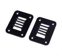 Lot de 2 supports à bascule 1 voie en métal noir avec vis pour système de câblage de véhicule