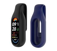 Lot de 2 supports à clip en silicone compatibles avec Xiaomi Smart Band 10, taille unique, polycarbonate