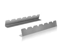 Lot de 2 supports à kebab en acier inoxydable 304 multifonction en forme de dents de scie pour l'extérieur