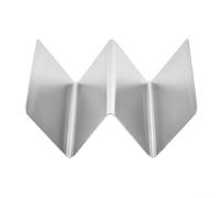 Lot de 2 supports à tacos en acier inoxydable pour four, lave-vaisselle, grill pour tacos, burritos, poisson, poulet, sandwichs, 13,5 x 10 cm