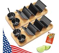 Lot de 2 supports à tacos Noir