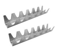 Lot De 2 Supports À Tortillas Et Pinces En Acier Inoxydable Pour Crêpes, 34 X 6,6 X 4,8 Cm, Argentés, Durables Et Multi-Cadres