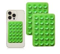Lot de 2 supports à ventouse en silicone pour téléphone portable, polyvalents, auto-adhésifs, porte-téléphone à ventouse, tapis à ventouse pour téléphones portables, pour tous les téléphones portables