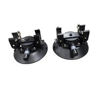 Lot de 2 supports à ventouse pour porte-skateboard à fixer sur le toit d'une voiture - Accessoires de montage de rechange inclus.