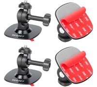 Lot De 2 Supports Adhésifs Flexibles A2 Pour Casque De Ski Et Moto Insta360 X5 X4 X3 X2 One Rs Pour Gopro Panoramique Sports Camera Accessoires Surface Plate Incurvée[Gopro447]