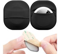 Lot de 2 supports adhésifs pour Airtag et Moto Tag, étui de support en tissu Airtag avec adhésif 3M sur portefeuille/télécommande TV, voiture, bagages, drones, housse de protection complète pour Air