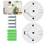 Lot de 2 Supports Caméra 55 mm pour Tapo C200, C210, IPC40C, IPC42C, TPC42EW, IPC43AN, IPC43AW, MIPC451, Bases de Montage Mural Accessoire avec Vis et Chevilles pour caméra de Surveillance