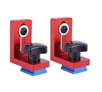 Lot de 2 supports coulissants en T pour le travail du bois, rail en T non inclus