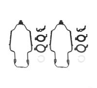 Lot de 2 supports d'abat-jour réglables de 17,8 à 25,4 cm pour lampe de table, lampadaire en métal avec adaptateur E27 vers E14, noir