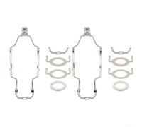 Lot de 2 supports d'abat-jour réglables de 17,8 à 25,4 cm, pour lampe de table, lampadaire, lustre - Support en métal avec adaptateur E27 vers E14 (noir/doré/argent)